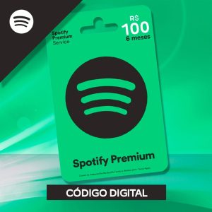 Cartão Spotify 6 Meses Digital
