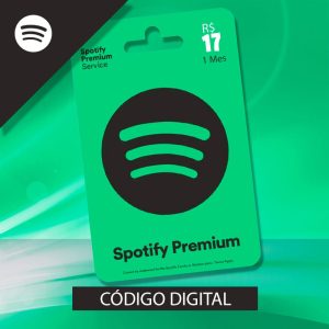 Cartão Pre Pago Spotify R 1 Mes Digital